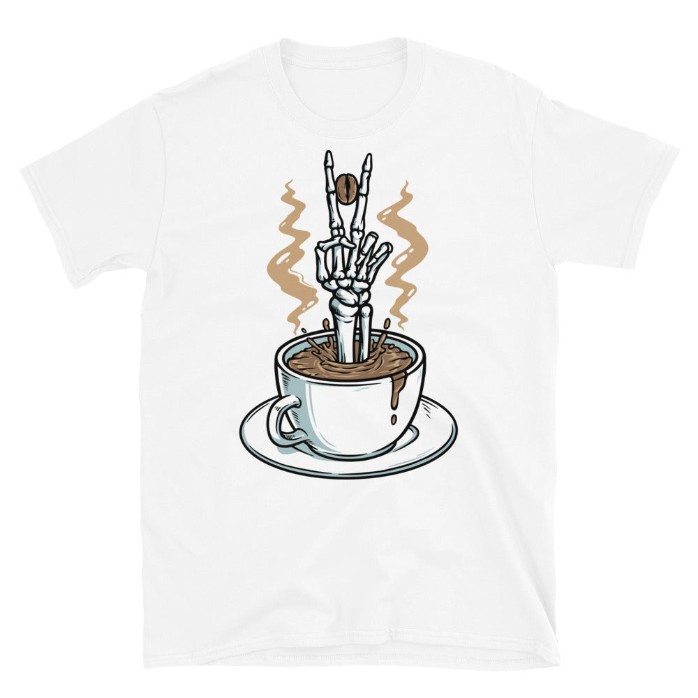 Make peace with coffee Fit Unisex Softstyle T-Shirt