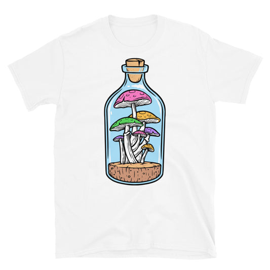 Pilze in der Flasche Fit Unisex Softstyle T-Shirt