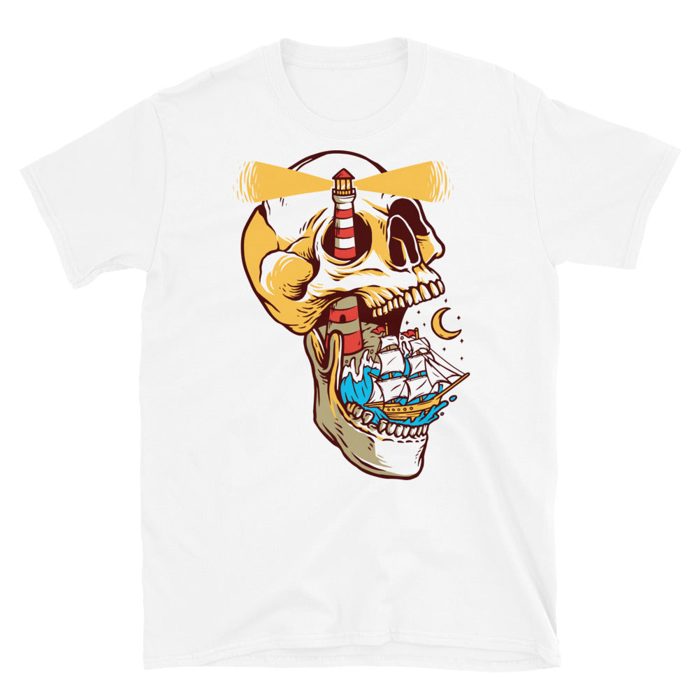 Sailing on the skull island Fit Unisex Softstyle T-Shirt