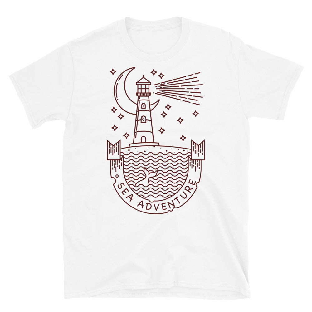 Lighthouse, Sea Adventure Fit Unisex Softstyle T-Shirt