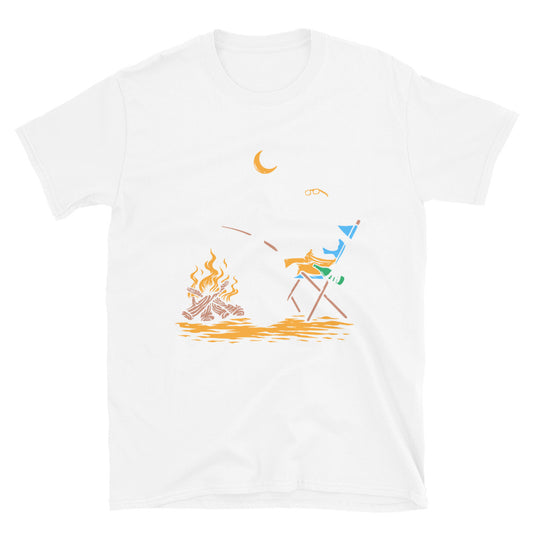 Relaxing with campfire Fit Unisex Softstyle T-Shirt