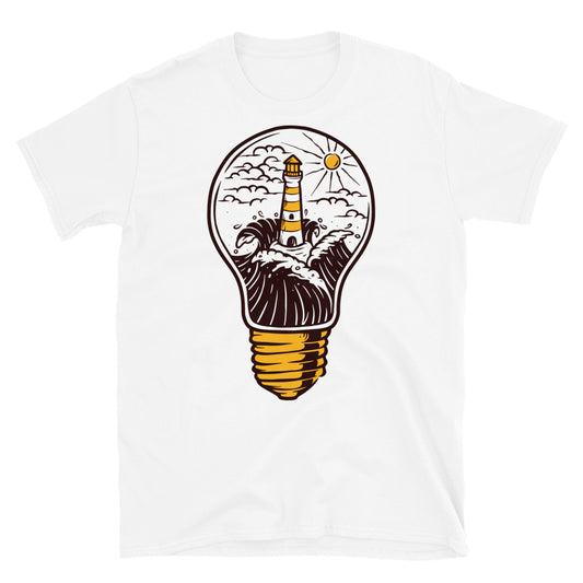 Leuchtturm und Lampe Fit Unisex Softstyle T-Shirt