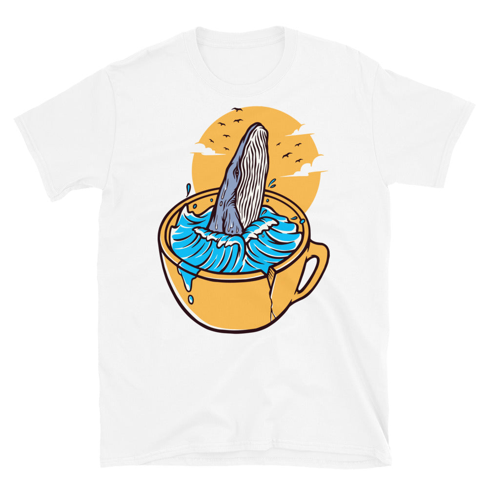 Whale and cup Fit Unisex Softstyle T-Shirt