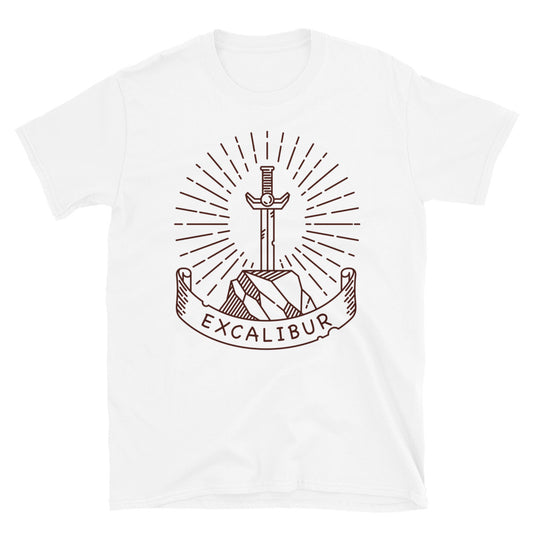 Excalibur Schwert im Stein – Fit Unisex Softstyle T-Shirt