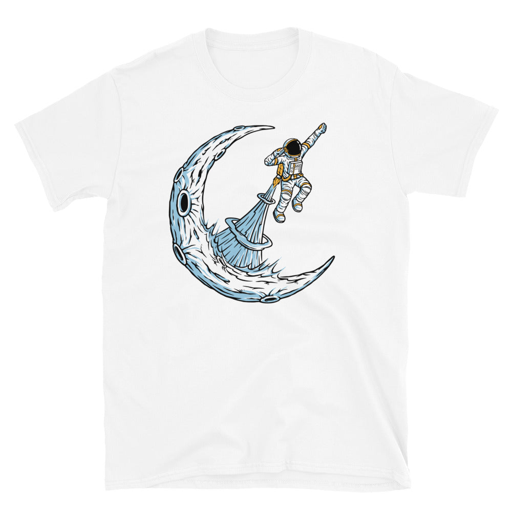 Astronauts Flying of the Moon - Fit Unisex Softstyle T-Shirt