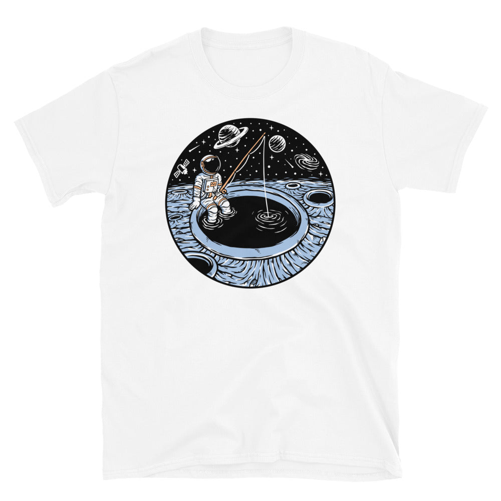 Astronaut Fishing on the Planet - Fit Unisex Softstyle T-Shirt