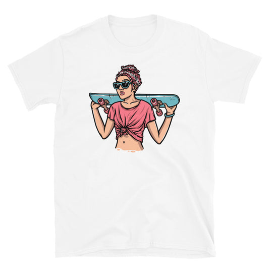 Beautiful Soman Skateboarder - Fit Unisex Softstyle T-Shirt