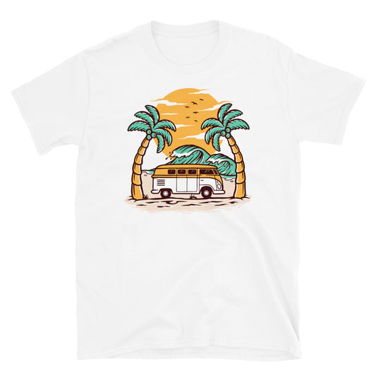 Beautiful Beach Views - Fit Unisex Softstyle T-Shirt