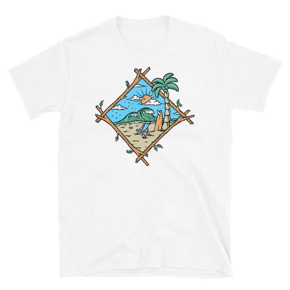 Beach Scenery - Fit Unisex Softstyle T-Shirt