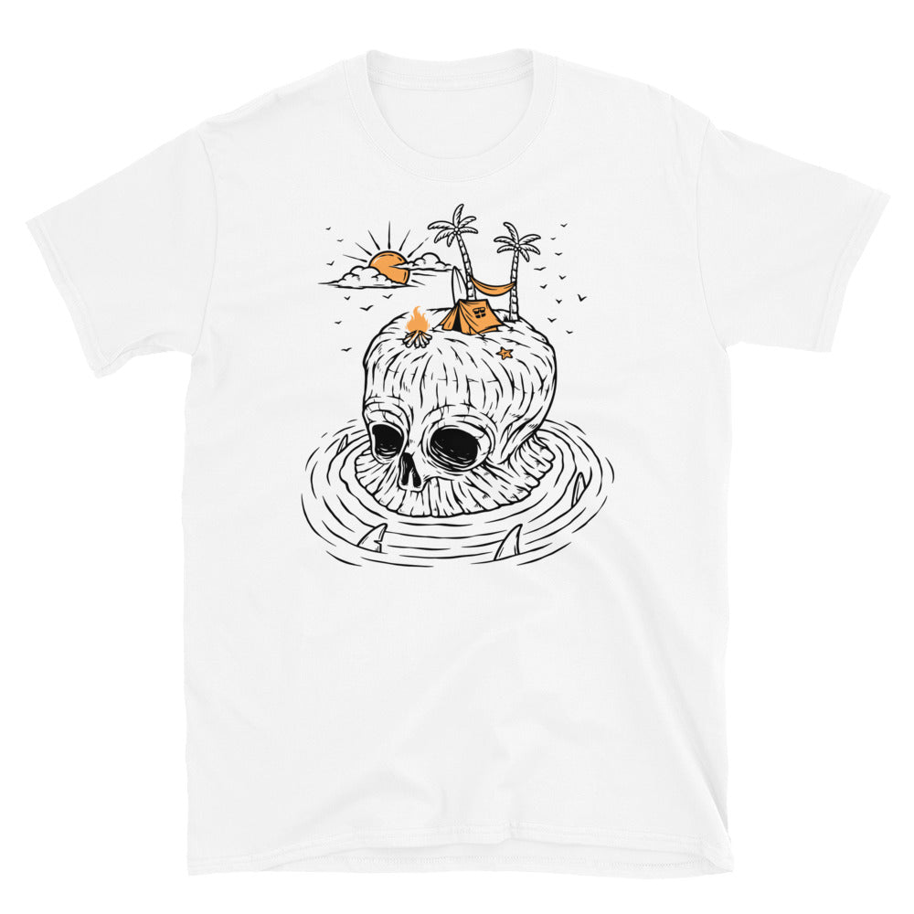 Camping on Skull Island - Fit Unisex Softstyle T-Shirt