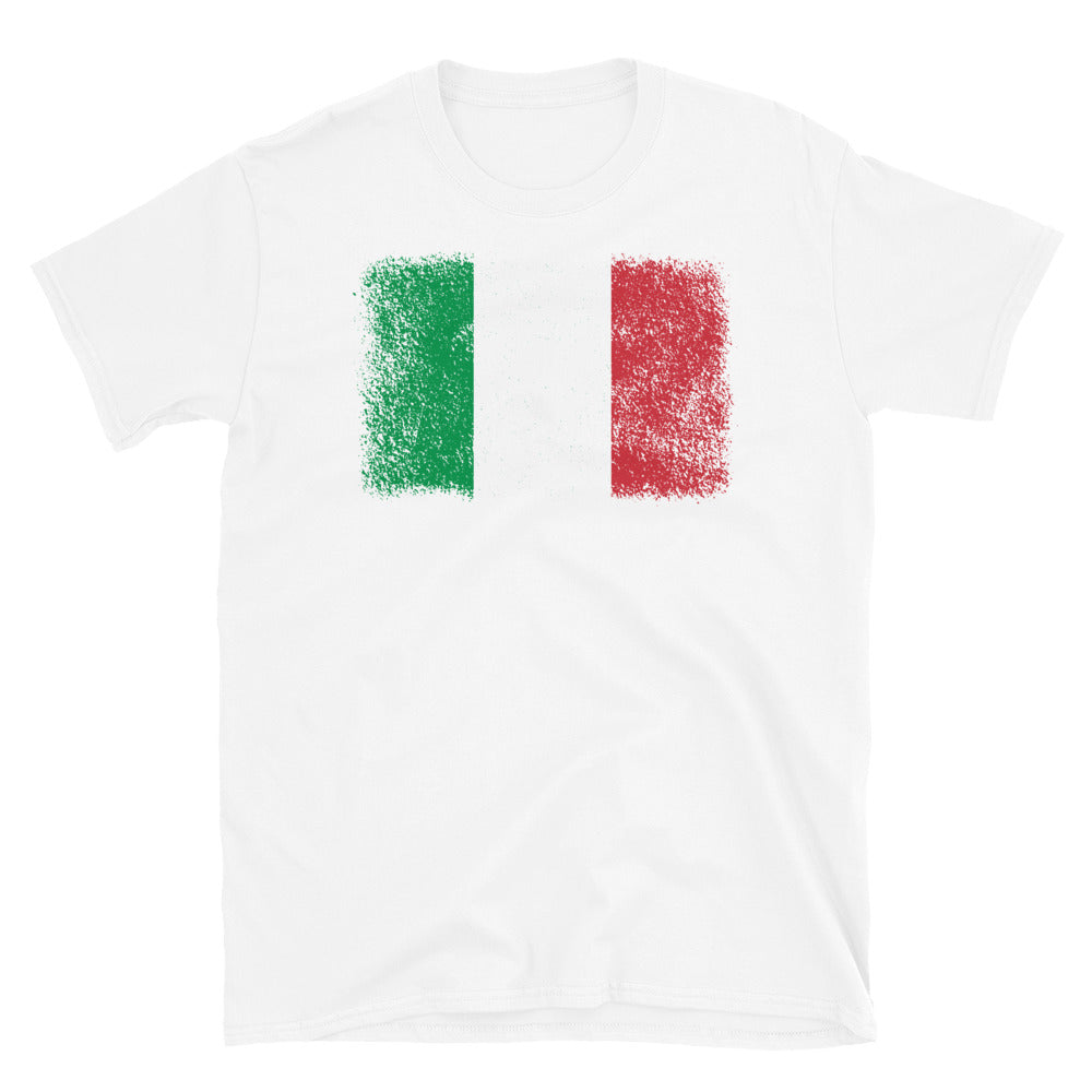 Italy Grunge Flag - Fit Unisex Softstyle T-Shirt