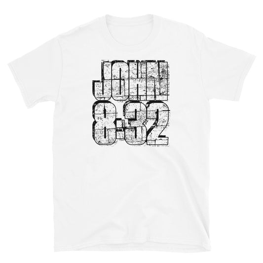 John 8:32, Christian - Fit Unisex Softstyle T-Shirt