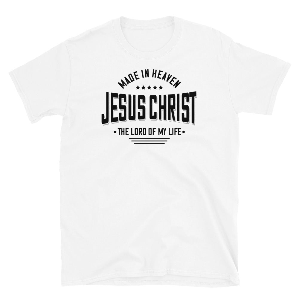 Jesus Christ Made in Heaven - Fit Unisex Softstyle T-ShirtJesus Christ Made in Heaven - Fit Unisex Softstyle T-Shirt