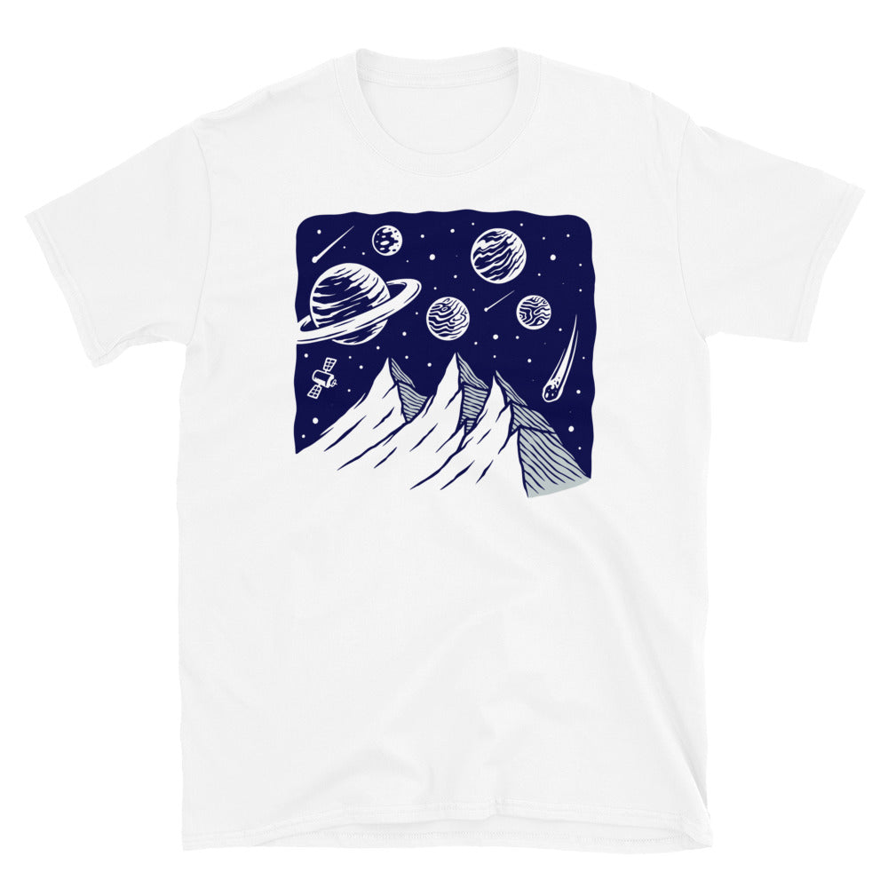 Mountain in the universe Fit Unisex Softstyle T-Shirt