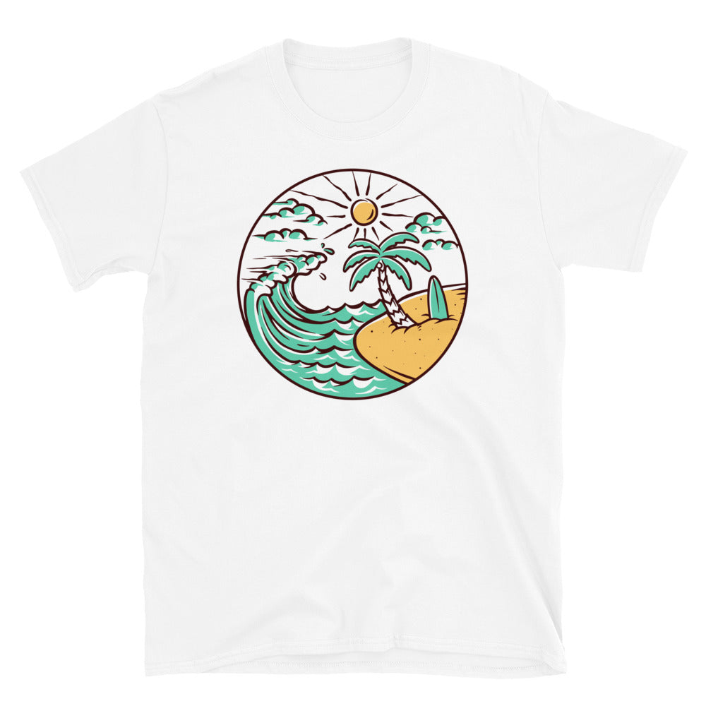 Nature beach view Fit Unisex Softstyle T-Shirt