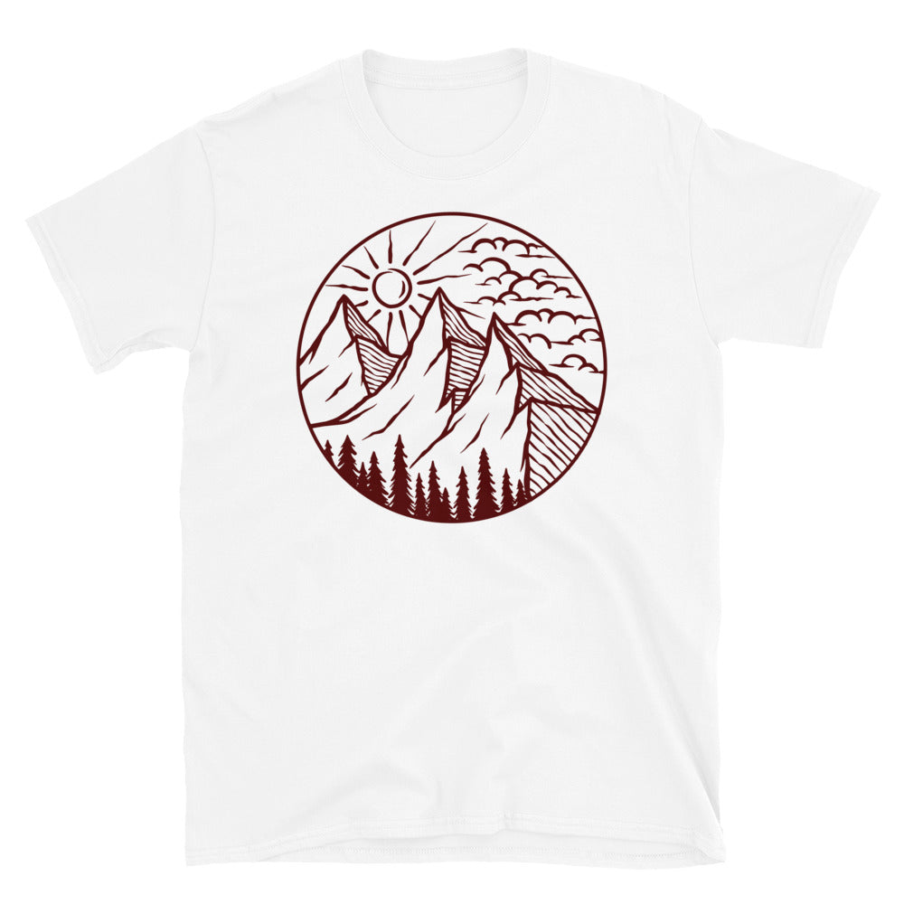 Natural mountain scenery Fit Unisex Softstyle T-Shirt