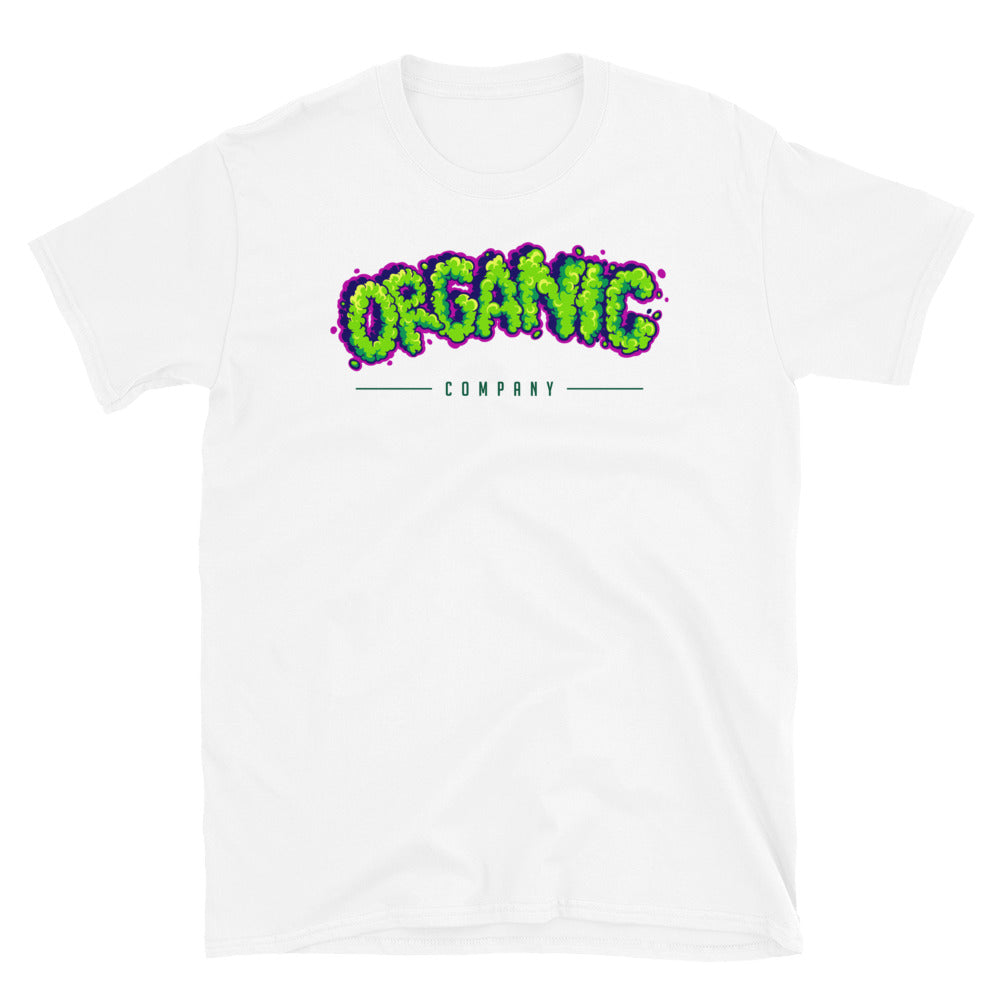 Organic cannabis smoke effect lettering words Fit Unisex Softstyle T-Shirt