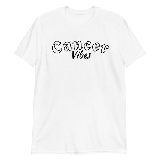 Camiseta unisex de manga corta contra el cáncer