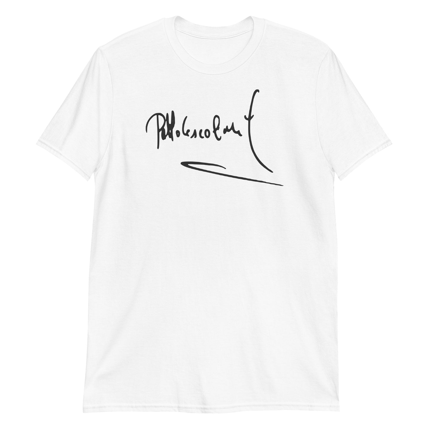 Pablo Escobar Signature, El Patron, Cartel de Medellin Graphic Tee Shirt Short-Sleeve Unisex T-Shirt