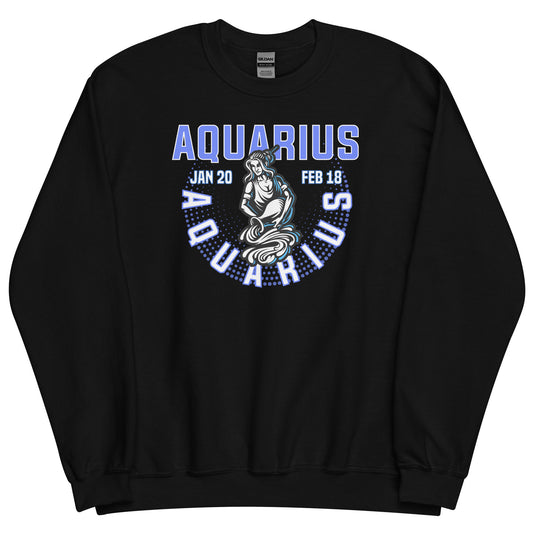 Sudadera unisex con signo del zodiaco Acuario