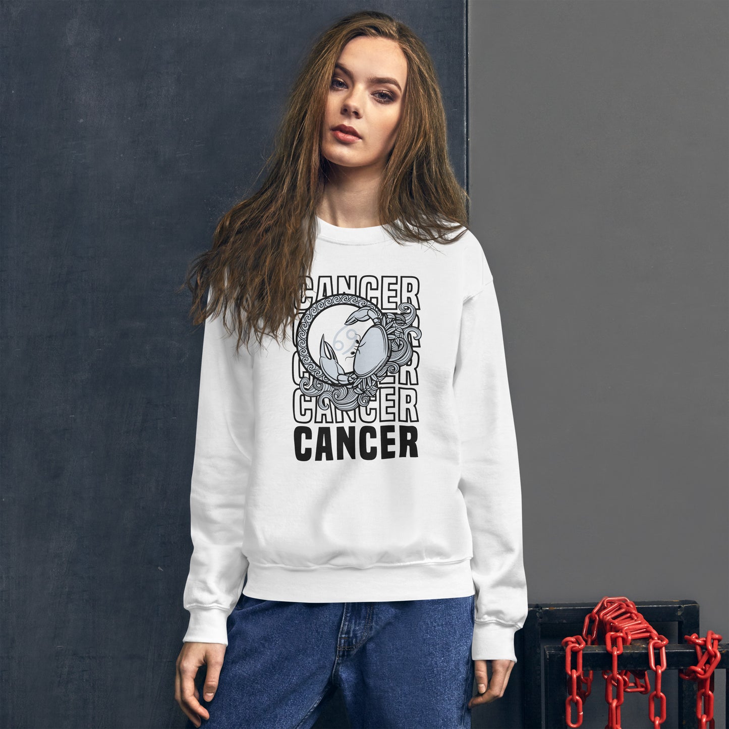 Cancer Zodiac Sign Unisex Sweatshirt