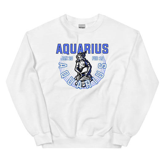 Aquarius Zodiac Sign Unisex Sweatshirt