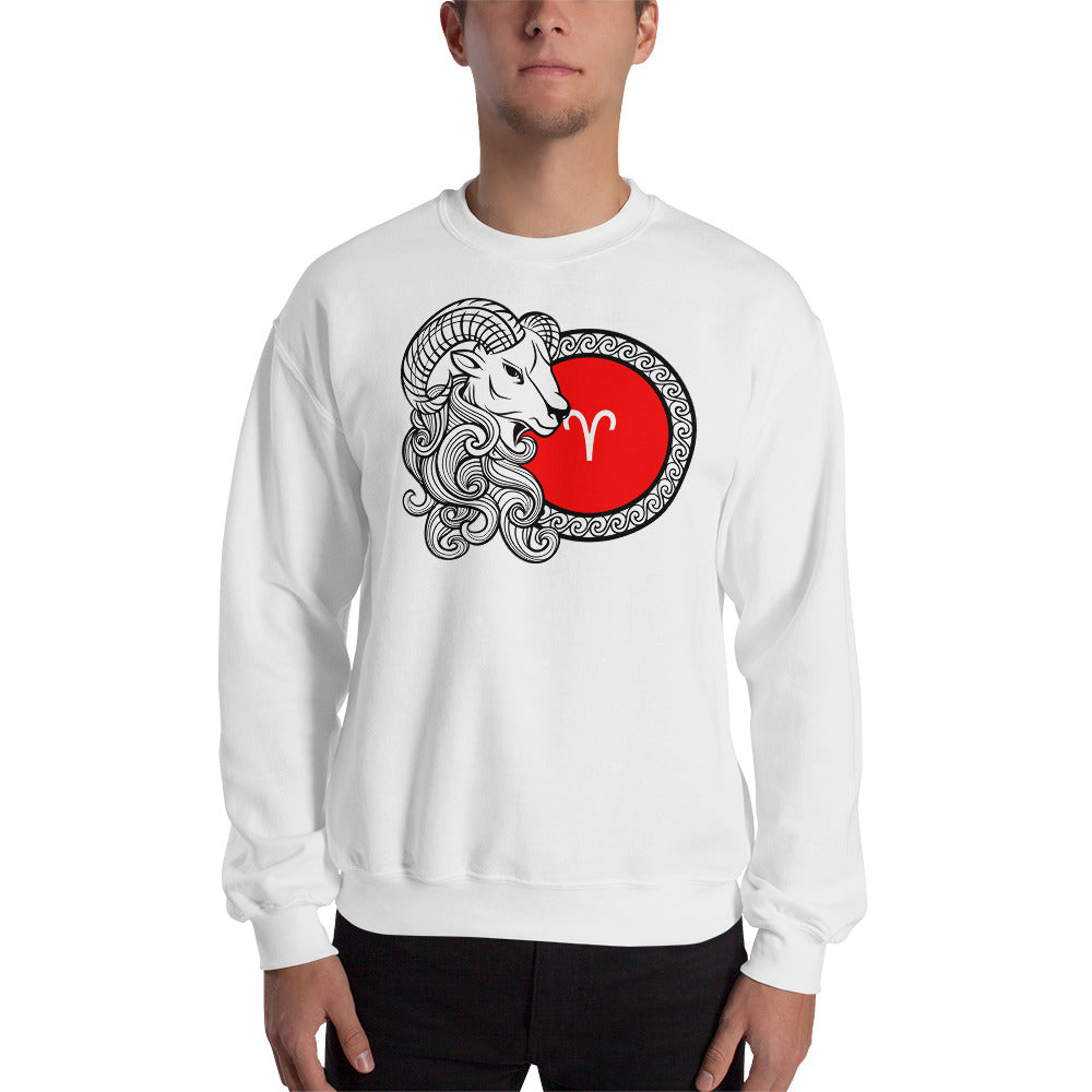 Aries Zodiac Sign Unisex Sweatshirt