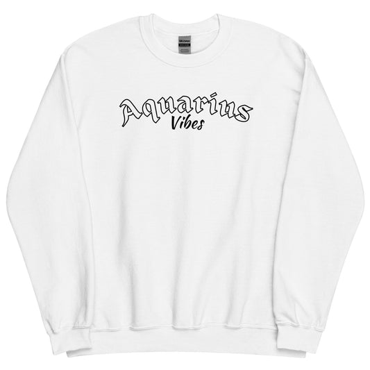 Aquarius Vibes ♒️ Zodiac, Unisex Sweatshirt